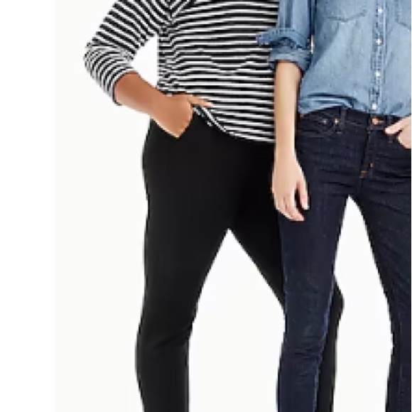 J Crew side zip CROP Cameron pant, black, size 8 - Picture 5 of 7